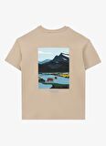 Baskılı Bej Erkek T-Shirt D4SB-TST3041