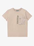 Baskılı Bej Erkek T-Shirt D4SB-TST3039