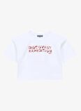 Baskılı Beyaz Kız Çocuk T-Shirt D4SG-TST3103