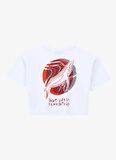 Baskılı Beyaz Kız Çocuk T-Shirt D4SG-TST3103