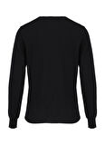 Tombolini Fermuarlı Yaka Slim Fit Siyah Erkek Kazak WM04_ZMG9