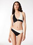 Fabrika Siyah - Ekru Kadın Bikini Alt 24-PARELLA