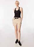 Discovery Expedition Siyah Kadın U Yaka Slim Fit Atlet D4SL-TST3035