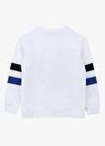 Jeep Ekru Erkek Çocuk Bisiklet Yaka Relaxed Baskılı Sweatshirt C4SB-SWT4012