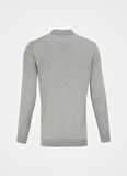 Gri Melanj Erkek Polo Yaka Basic Kazak F4WM-KZK 2843