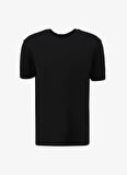 Fabrika Siyah Erkek Bisiklet Yaka Relaxed T-Shirt F4SM-TST 2847