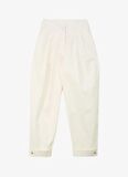 People By Fabrika Yüksek Bel Bol Kesim Krem Kadın Pantolon SPBF4SL-PNT5052