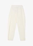People By Fabrika Yüksek Bel Bol Kesim Krem Kadın Pantolon SPBF4SL-PNT5052
