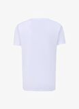 Bisiklet Yaka Baskılı Beyaz Erkek T-Shirt PBF4SM-TST5003