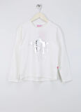 Barbie Baskılı Ekru Kadın T-Shirt BRB4WG-TST6208