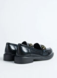 Fabrika Rugan Siyah Kadın Loafer FALLON