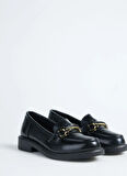 Fabrika Rugan Siyah Kadın Loafer FALLON