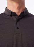 People By Fabrika Düz Siyah Erkek Polo T-Shirt SPBF4SM-TST5082