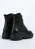 Fabrika Siyah Kadın Deri Bot D-DALY