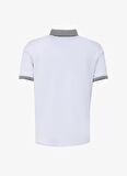 Düz Beyaz Erkek Polo T-Shirt SPBF4SM-TST5082