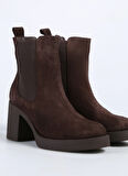 Fabrika Kahve Kadın Deri Topuklu Bot D-ELAIN