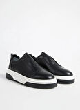 Fabrika Siyah Erkek Deri Sneaker OTIS-PACHO