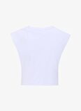 Bisiklet Yaka Düz Beyaz Kadın T-Shirt SPBF4SL-TST5577