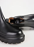 Fabrika Siyah Erkek Deri Bot MENGA-ANITA