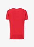 Bisiklet Yaka Baskılı Kırmızı Erkek T-Shirt PBF4SM-TST5073