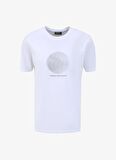 Bisiklet Yaka Baskılı Beyaz Erkek T-Shirt PBF4SM-TST5087