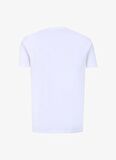Bisiklet Yaka Baskılı Beyaz Erkek T-Shirt PBF4SM-TST5075