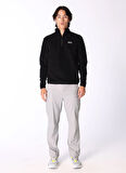 Discovery Expedition Düz Siyah Erkek Polar Sweatshırt D4WM-SWT3993