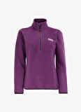 Discovery Expedition Düz Mor Kadın Polar Sweatshırt D4WL-SWT3929