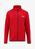 Discovery Expedition Düz Kırmızı Erkek Polar Sweatshırt D4WM-SWT3994