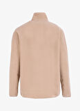 Bej Erkek Dik Yaka Relaxed Polar Sweatshirt C4WM-SWT4201