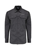 Antrasit Erkek Relaxed Fit Baskılı Gömlek D4WM-GML3300