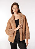 Fabrika Açık Kahve Kadın Mont