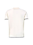 E 4.0 Design Studio x Fabrika Düz Kırık Beyaz Erkek Polo T-Shirt F4SM-TST F40