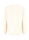 Açık Bej Kadın Bisiklet Yaka Relaxed Fit Nakışlı Sweatshirt D4WL-SWT3033