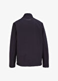 Lacivert Erkek Dik Yaka Relaxed Fit Baskılı Sweatshirt D4WM-SWT3259