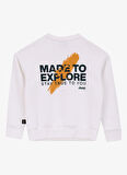 Jeep Baskılı Erkek Çocuk Ekru Sweatshırt J4WB-SWT7741
