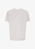 Mustang Bisiklet Yaka Baskılı Ekru Kadın T-Shirt M4WL-TST-1094
