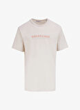 Mustang Bisiklet Yaka Baskılı Bej Erkek T-Shirt M4WM-TST-1431