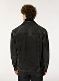 Yıkamalı Antrasit Erkek Denim Ceket M4WM-CKT-1883