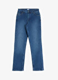 Mustang Normal Bel Düz Paça Straight Mavi Kadın Denim Pantolon CROSBY RELAX STRAIGHT