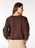 People By Fabrika Kahve Kadın Sweatshırt SPBF4WLSWT-5044