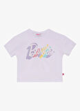 Beyaz - Lila Kız Çocuk Desenli Pijama Takımı BRB5SG-PJM6079