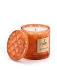 Cherx Turuncu Mum Mandarine Cam Kavanoz Mum