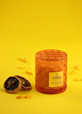 Cherx Turuncu Mum Mandarine Cam Kavanoz Mum