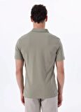 Fabrika Düz Haki Erkek Polo T-Shirt F4SM-TST 0747