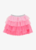 Barbie Normal Bel Kabarık Pembe Düz Kısa Kız Çocuk Etek BRB5SG-ETK6006