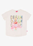 Barbie Baskılı Ekru Kız Çocuk T-Shirt BRB5SG-TST6402