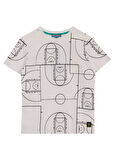 Discovery Expedition Baskılı Beyaz Erkek Çocuk T-Shirt D5SB-TST3249