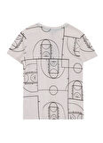 Discovery Expedition Baskılı Beyaz Erkek Çocuk T-Shirt D5SB-TST3249