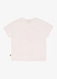 Barbie Payetli Beyaz - Pembe Kız Çocuk T-Shirt BRB5SG-TST6020